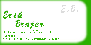 erik brajer business card